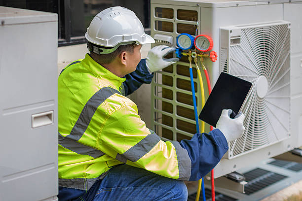 Professional Hvac technician working in Caledonia, MS